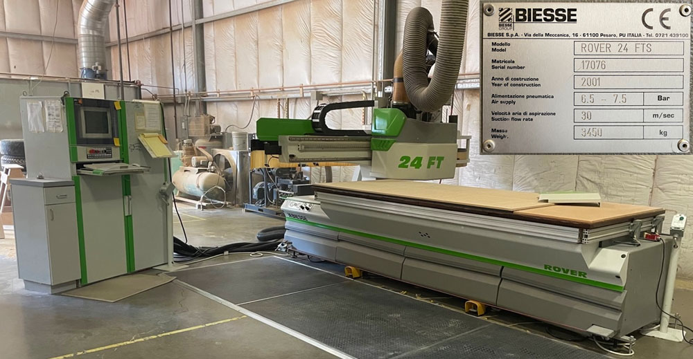 Biesse CNC Rover 24 FTS for sale.