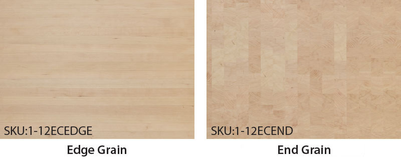 Cherry Butcher Block in edge grain and end grain. Click here to download a high resolution PDF.