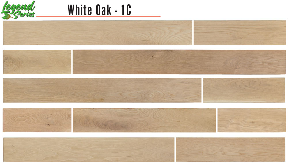 Legend Series White Oak Engineered Flooring, 1 Common grade.