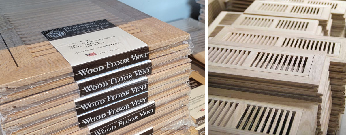 your source for hardwood floor vents. In many sizes, species, and styles.