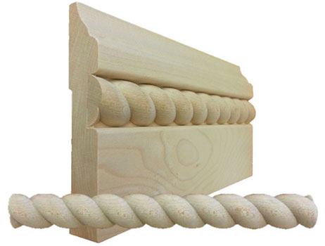 Hardwood Industries Rope and Braided Base Moulding and Insert