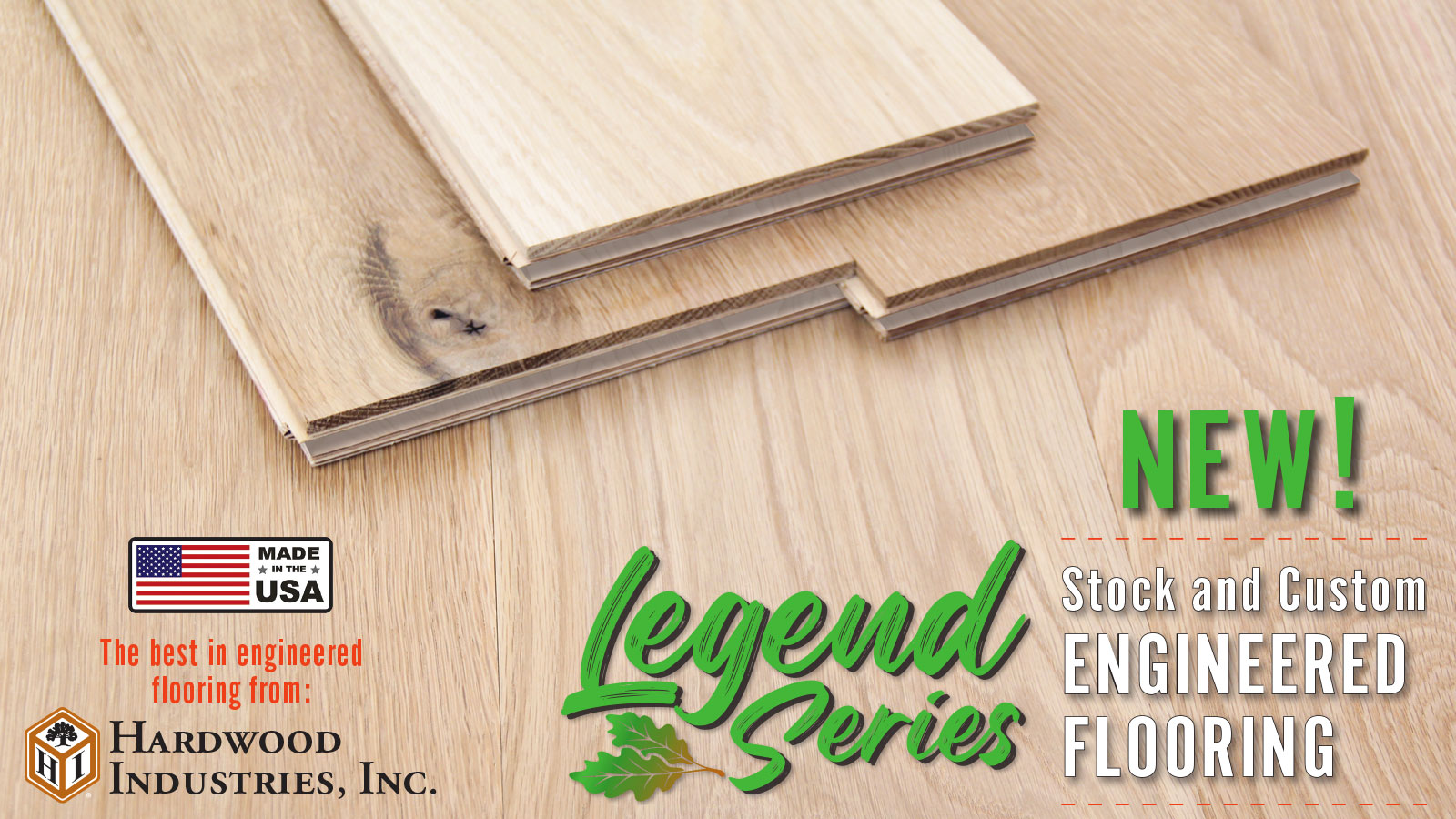 NEW Legend Series Stock and Custom Engineered White Oak Flooring